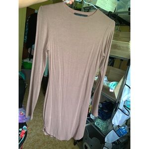 Brown Naked Wardrobe mini dress